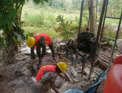 Babinsa Lamatti Riattang Pos Ramil-01/Bulupoddo Kodim 1424/Sinjai Laksanakan Pendampingan Pembuatan Sumur Bor di Desa Lamatti Riattang