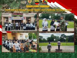 Dukung dedikasi Guru Danramil Sungai Sariak hadiri HUT PGRI Ke-79 Tahun 2024