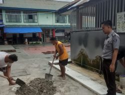 Inovasi Positif, WBP Rutan Palu Gotong Royong Bangun Bak Umum di Dalam Blok Hunian
