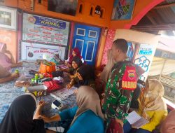 Tingkatkan Keakraban Babinsa Koramil 01/ Pariaman Komunikasi Sosial Degan Masyarakat Kel. Jalan Kereta Api