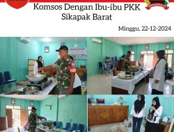 Babinsa Koramil 01/Pariaman Kodim 0308/Pariaman Melaksanakan Komsos Dalam Acara Pelatihan JajananPasar Di Wilayah Binaan