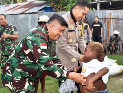 Kodim 1707/Merauke Bersama Polres Merauke Gelar Patroli Peduli Kasih Sambut Natal dan Tahun Baru