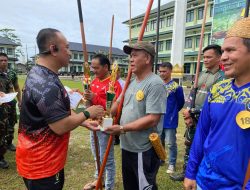 Lomba Tradisional Sumpit di Korem 092/Maharajalila, Semangat Olahraga dan Budaya Bertemu