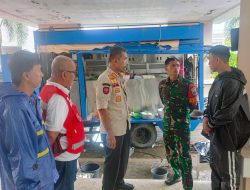 Dandim 1405/Parepare Tinjau Posko Tanggap Darurat Bencana Banjir di Barru