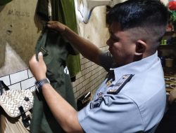 Jelang Nataru, Rutan Palu Gelar Penggeledahan Kamar Hunian Warga Binaan