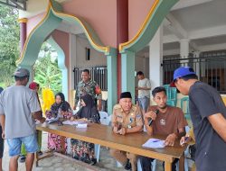 Pastikan Aman Dan Lancar,Babinsa Koramil 0907/01 Tartim Pantau Pemilihan Ketua RT Di Wilayah