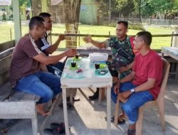 Komsos, Babinsa Tiro Ingatkan Pemuda Akan Bahaya Narkoba