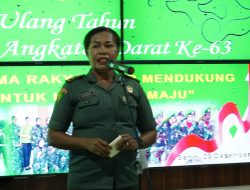 Korem 181/PVT Gelar Syukuran Dalam Rangka Memperingati HUT Ke – 63 Korps Wanita Angkatan Darat