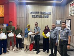 Wujudkan Kepedulian dan Ketahanan Pangan, Rutan Palu Gelar Panen Raya dan Salurkan Bansos