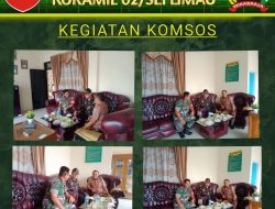 Babinsa melakasanakan Komsos dengan Perangkat Nagari Malai V Suku Kec. Batang Gasan, Kab. Padang Pariaman