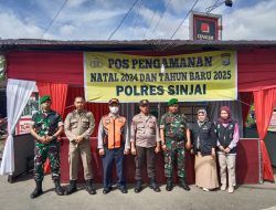 Kodim 1424/Sinjai Bersama Polres Sinjai, Sat pol PP Dan Nakes Amankan Perayaan Natal Dan Tahun Baru Di Kab Sinjai