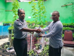 Rutan Selayar Ikuti Panen Raya Secara Virtual dan Menyerahkan Bantuan Sosial Kepada Keluarga WBP