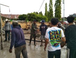 Karya Bakti Merupakan Upaya Babinsa Koramil 21/Palakka Pecepat Pembangunan
