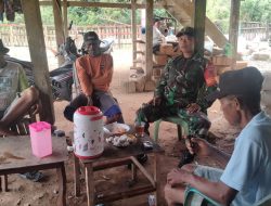 Ciptakan Interaksi Dan Kekompakan, Babinsa Koramil 15/Mare Komsos  Dengan Warga Binaan