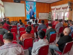 Ibadah Minggu Bersama, Rutan Palu Gelar Pembinaan Kerohanian Bagi Warga Binaan Kristisni