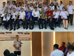 Kepala Bapas Kelas I Palu Lepas Empat Pegawai Purnabhakti
