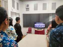 Rutan Palu Hadiri Pelantikan Pimpinan Tinggi Madya Kemenimipas Secara Virtual