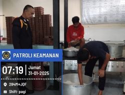Petugas Dapur Lapas Mamasa Laksanakan Pengawasan Pengolahan Bahan Makanan