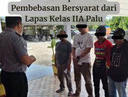 Bapas Kelas I Palu Kembali Terima Empat Klien Pembebasan Bersyarat dari Lapas Kelas IIA Palu