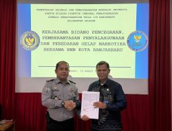 Lapas Banjarbaru dan BNNK Banjarbaru Teken Perjanjian Kerja Sama P4GN