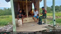 Demi Menjalin Hubungan Baik, Babinsa Koramil 1407-10/Ponre melaksanakan Komsos Dengan Warga Binaan