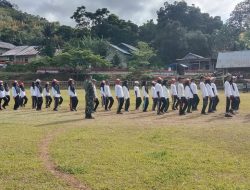 70 Pelajar Dilatih Babinsa Kodim 1407/Bone, Siap Kibarkan Merah Putih di Bontocani