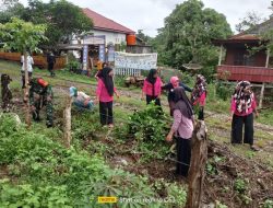 Anggota Koramil 1407-16/Tonra Bersama Warga Laksanakan Karya Bakti Pembersihan Irigasi Di Desa Rappa