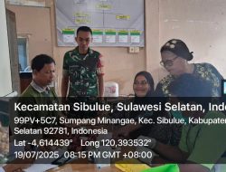 Babinsa Koramil 13/Sibulue Dampingi Kegiatan Posyandu Di Desa Sumpang Minanggae