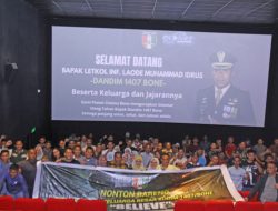 Nonton Bareng Perdana “Believe” : Dandim Letkol Inf. Muhammad Idrus Satukan Kodim 1407/Bone