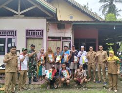 Dukung Program Ketahanan Pangan, Babinsa Koramil 18/Kajuara Dim 1407/Bone Dampingi Pembagian Bibit Jagung Di Desa Raja