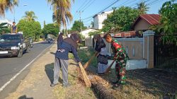 Babinsa Koramil 07/Tanete Riattang Kodim 1407/Bone Laksanakan Karya Bakti Bersama Warga Di Kelurahan Cellu