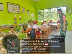 Babinsa Koramil 14/Libureng Berkunjung Ke SD Inpres 6/86 Dan Sampaikan Pentingnya Ketertiban Dan Kebersihan Sekolah