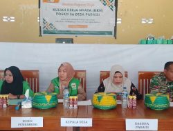 Babinsa Koramil 1407-04/Tellusiatinge Hadiri Penyambutan Mahasiswa KKN Di Desa Padaidi