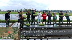 Danramil 1407-18/Kajuara Hadiri Tanam Perdana Bibit Cabai Di Desa Gona