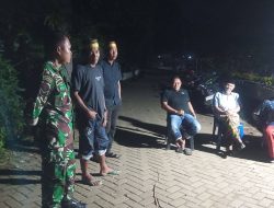 Ciptakan Rasa Aman Jelang Tahun Baru, Babinsa Kodim 1407/Bone Kompak Patroli Malam