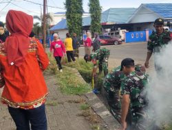 Sinergi Tanpa Batas! Babinsa Koramil 15/Mare, Tripides Dan Warga Bersatu Bersihkan Desa