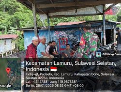 Pantau Wilayah, Babinsa Koramil 1407-08/Lamuru Komsos Dengan Warga Binaan