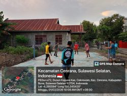 Babinsa Desa Cakkeware Koramil 1407-03/Cenrana Gelar Olahraga Bersama Pemuda Untuk Pererat Silaturahmi