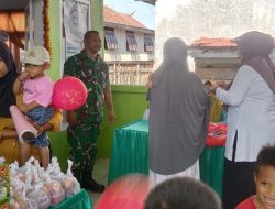 Babinsa Koramil 1407-18/Kajuara Kodim Bone Laksanakan Pendampingan Posyandu Dalam Rangka Cegah Stunting