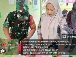 Sinergi Lawan Stunting : Babinsa Koramil 1407-18/Kajuara Dan Kader Posyandu Gona Kompak Jaga Tumbuh Kembang Anak