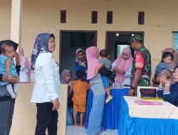 Hadir Di Tengah Masyarakat, Babinsa Koramil 1407-08/Lamuru Pantau Langsung Kesehatan Balita Di Desa Mattampa Walie