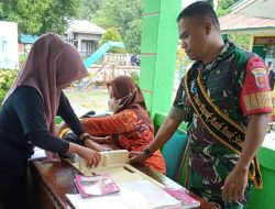 Wujudkan Balita Sehat, Aksi Nyata Babinsa Koramil 1407-13/Sibulue Sukseskan Posyandu Di Pattiro Bajo