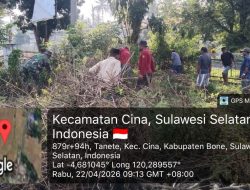 Wujudkan Lingkungan Asri, Babinsa Koramil 12/Cina Kodim 1407/Bone Dan Warga Kelurahan Tanete Kompak Beraksi
