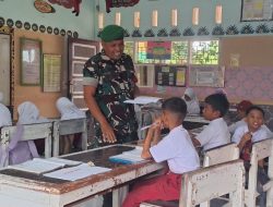 Membentuk Karakter Bangsa, Babinsa Koramil 02/Dua Boccoe Kodim 1407/Bone Motivasi Generasi Muda Di Sekolah