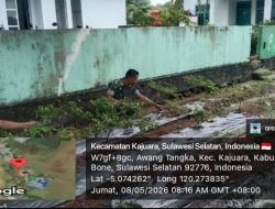 Sinergi Dua Lini : Personel Koramil Kajuara Percantik Markas Sambil Kawal Swasembada Pangan