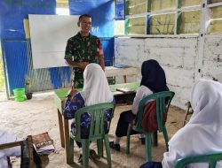 Babinsa Koramil 1407-14/Libureng Ajak Siswa MTS Nur Annas Tompo Bulu Jauhi Narkoba Dan Jaga Disiplin