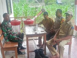 Babinsa Koramil 1407-10/Ponre Bangun Sinergitas Bersama Perangkat Desa Poleonro