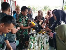 Sambut Launching KDKMP Nasional, Kodim 1407/Bone Manjakan Warga Dengan Sembako Murah
