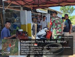 Jaga Kondusivitas Wilayah, Babinsa Koramil 1407-16/Tonra Aktif Sambangi Warga Dusun Sanrangan