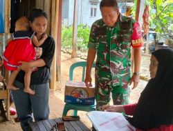 Sukseskan Program Kesehatan Nasional, Babinsa Koramil 1407-08/Lamuru Aktif Kawal Posyandu Balita Dan Bumil